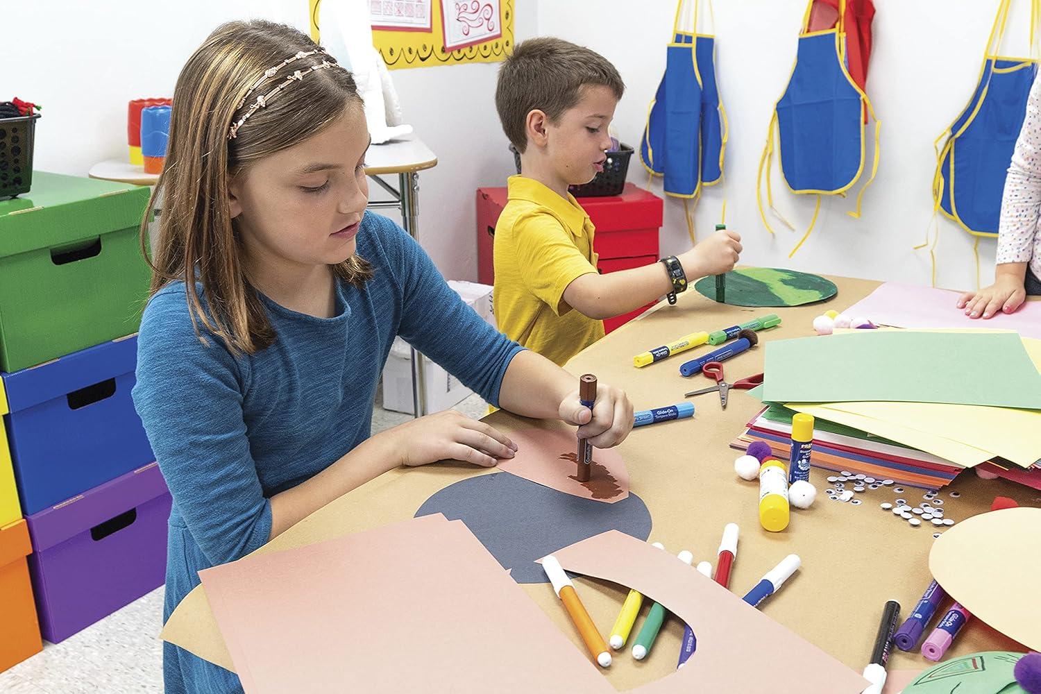 SunWorks Construction Paper, 10 Assorted Colors, 12 x 18, 50 Sheets