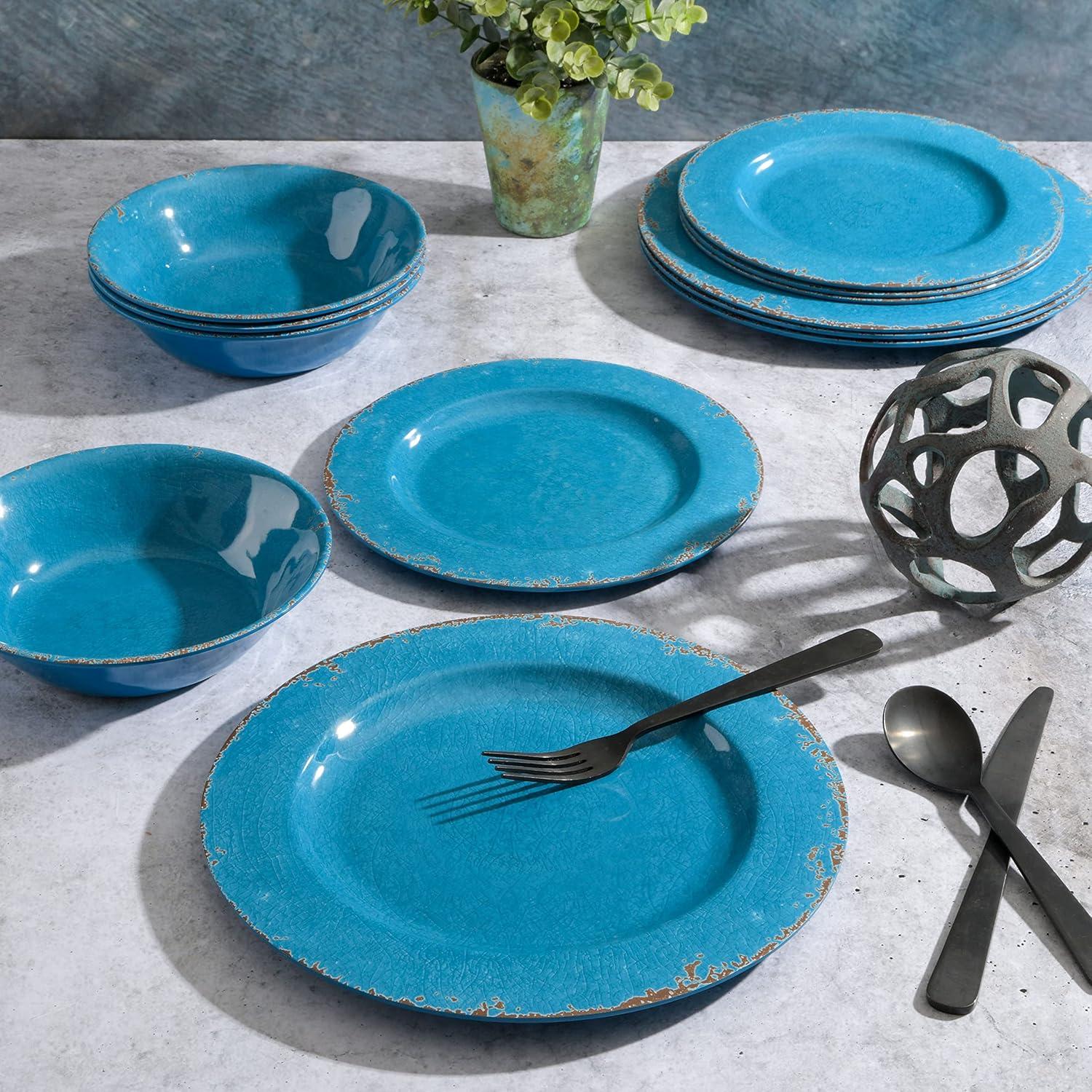 Mauna 12 Piece Melamine Dinnerware Set, Service for 4