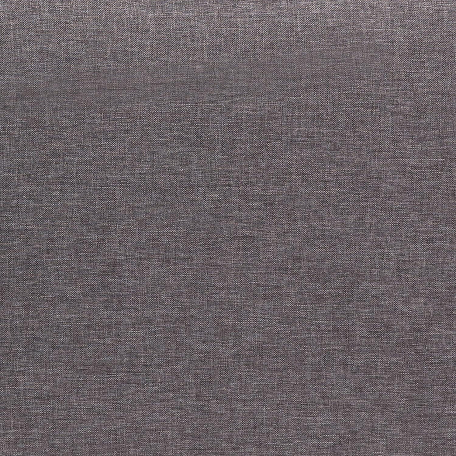 Flash Furniture Evie Mid-Century Modern Loveseat Sofa with Faux Linen Fabric Upholstery & Solid Wood Legs in Stone Gray