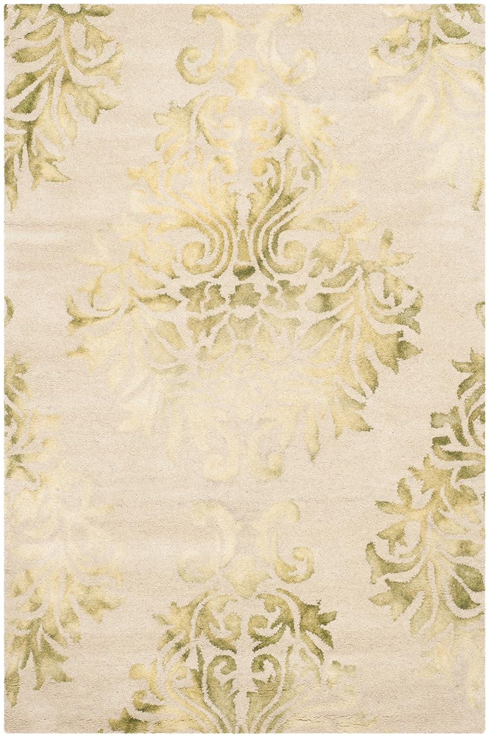 Dip Dye DDY516 Hand Tufted Area Rug - Beige/Green - 4'x6' - Safavieh.