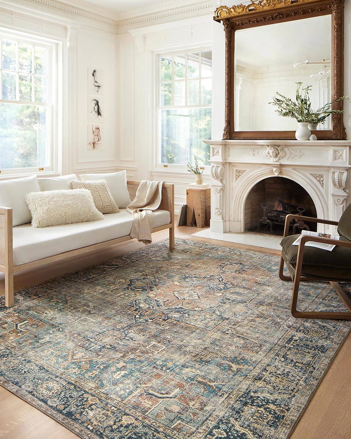 Margot Oriental Area Rug in Beige