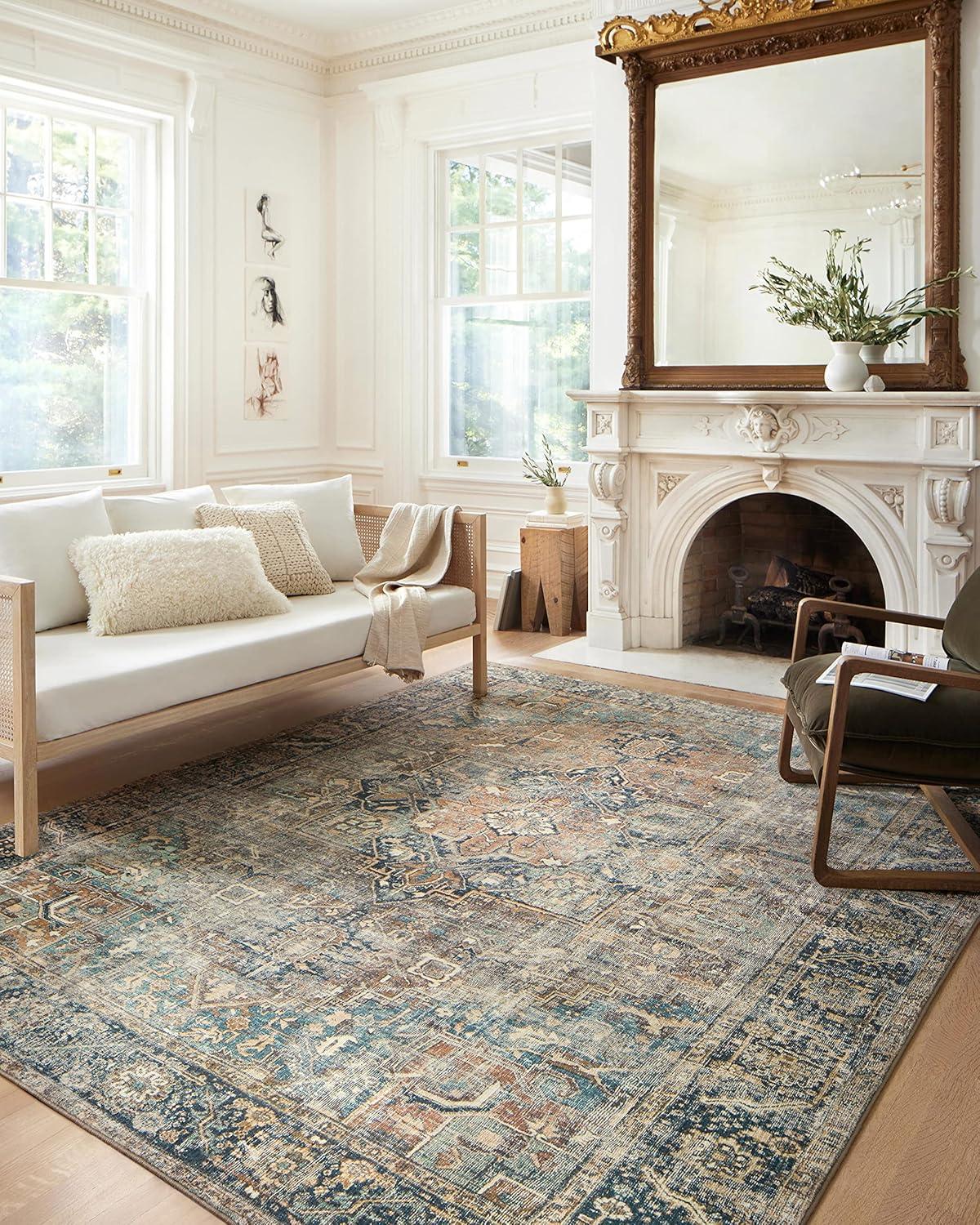 Loloi II Loloi Margot Terracotta / Lagoon Area Rug feat. Cloudpile