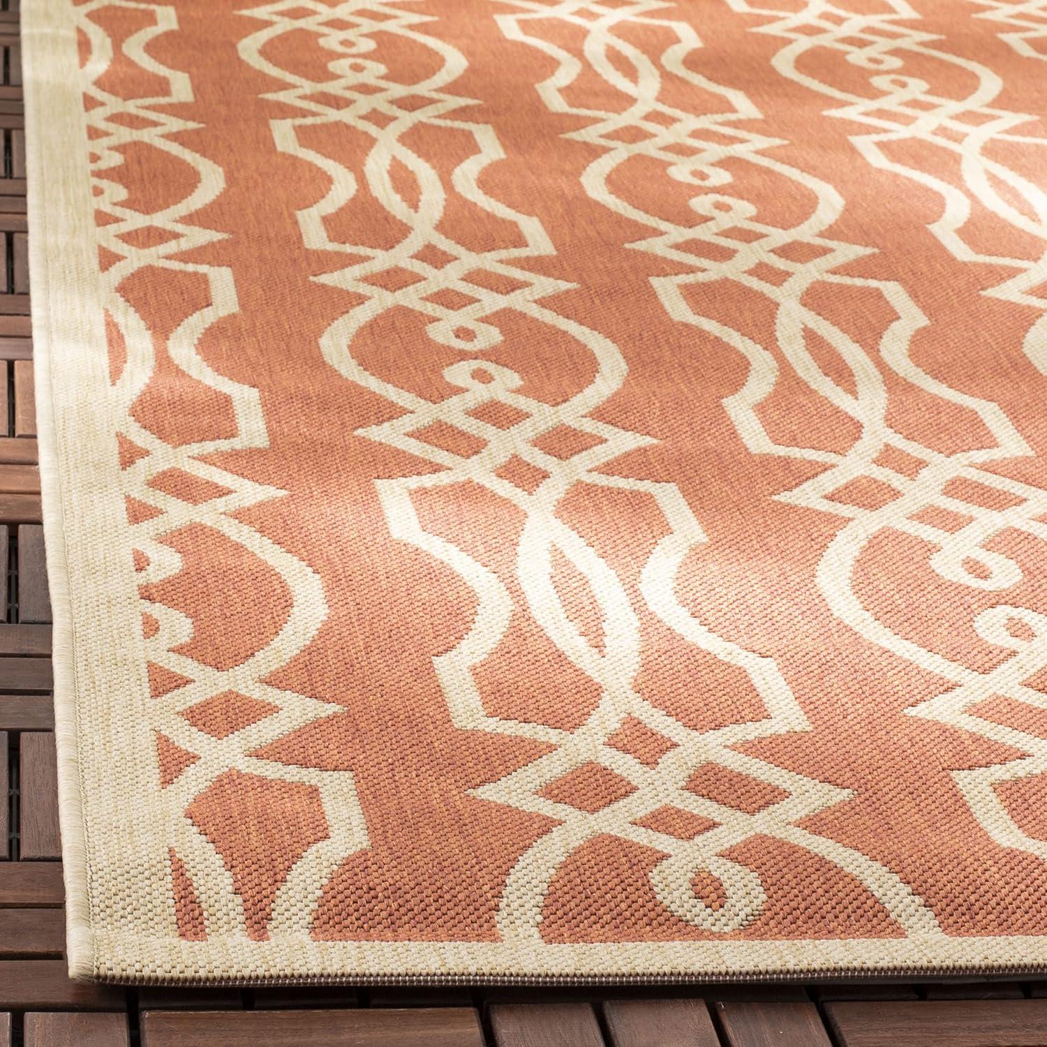 Villa Screen Geometric Beige/Blue Area Rug