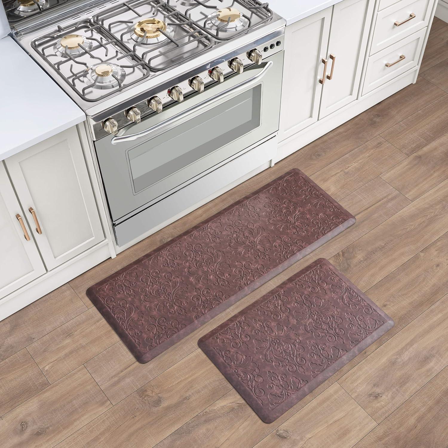 Chef Gear Embossed Soothing Comfort Anti-Fatigue Mat Set