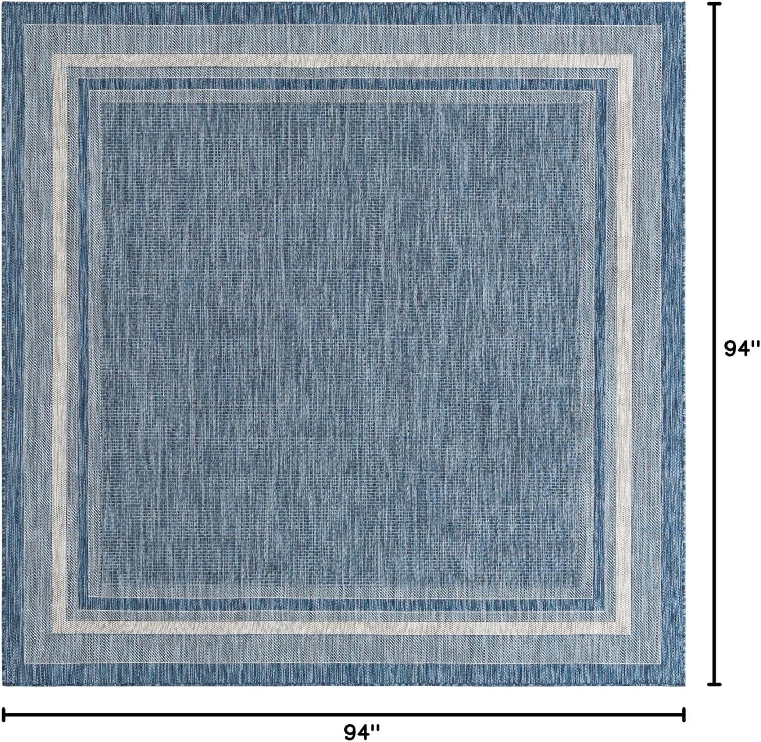 Unique Loom Outdoor Border Soft Border Border Woven Area Rug