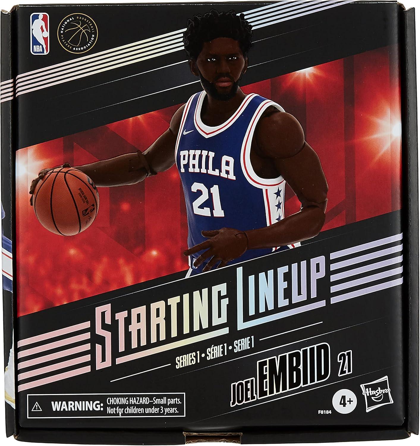 Hasbro Starting Lineup NBA Basketball Series 1 Joel Embiid Action Figure, Plastic 6"