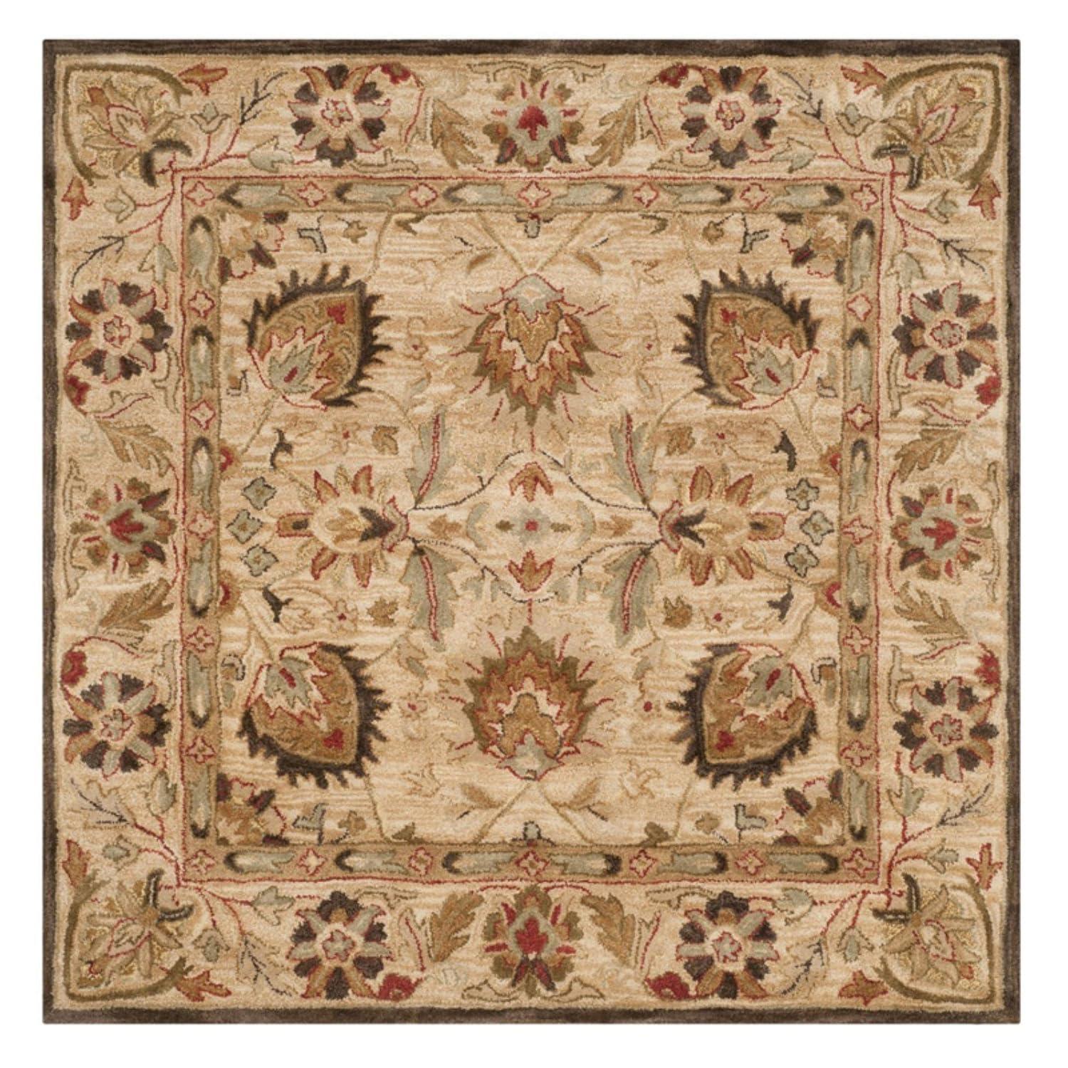 Antiquity AT812 Hand Tufted Indoor Area Rug - Beige/Beige - 8'3"x11' - Safavieh