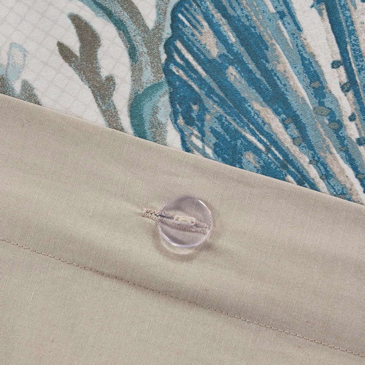 Madison Park Pebble Beach 6 Piece Cotton Sateen Coastal Duvet Cover Set