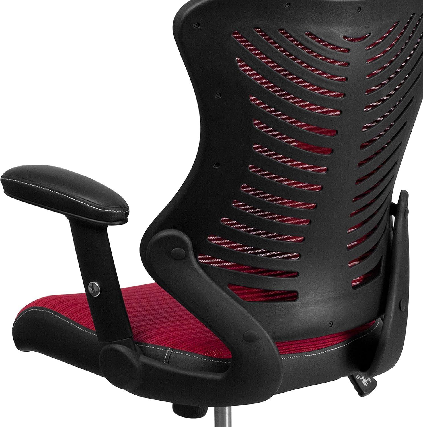 Flash Furniture High Back Designer Mesh Executive Swivel Ergonomic Office Chair with Adjustable Arms