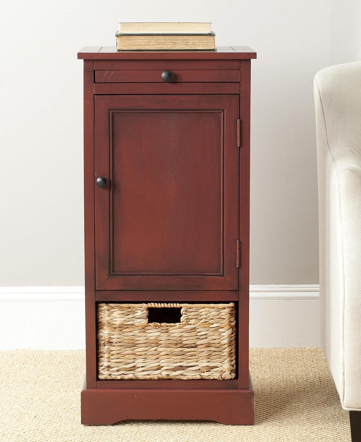 Raven Storage Unit - AMH5703 - Distressed Black - Safavieh Couture