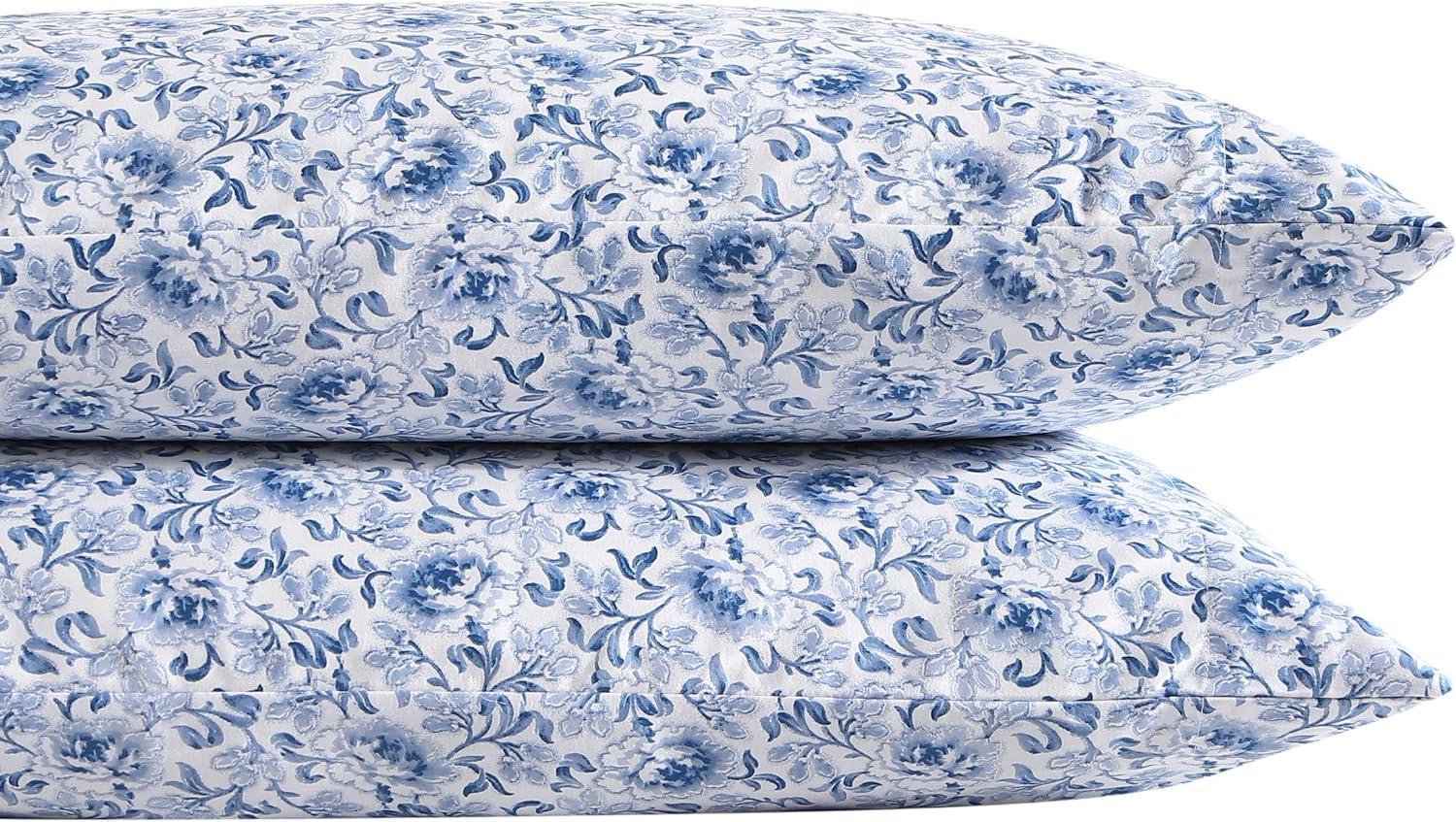 Laura Ashley Printed Cotton Sateen Pillowcase Set