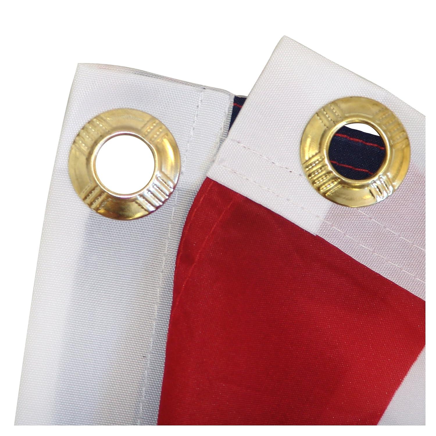 American Flag 3x5 Waterproof Outdoor, Heavy Duty Fade Resistant Bright Color - Long Lasting Polyester Cotton Blend with Brass Grommets