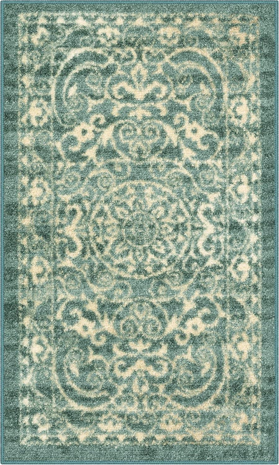 Dreyfuss Light Spa/Turquoise/Ivory Rug