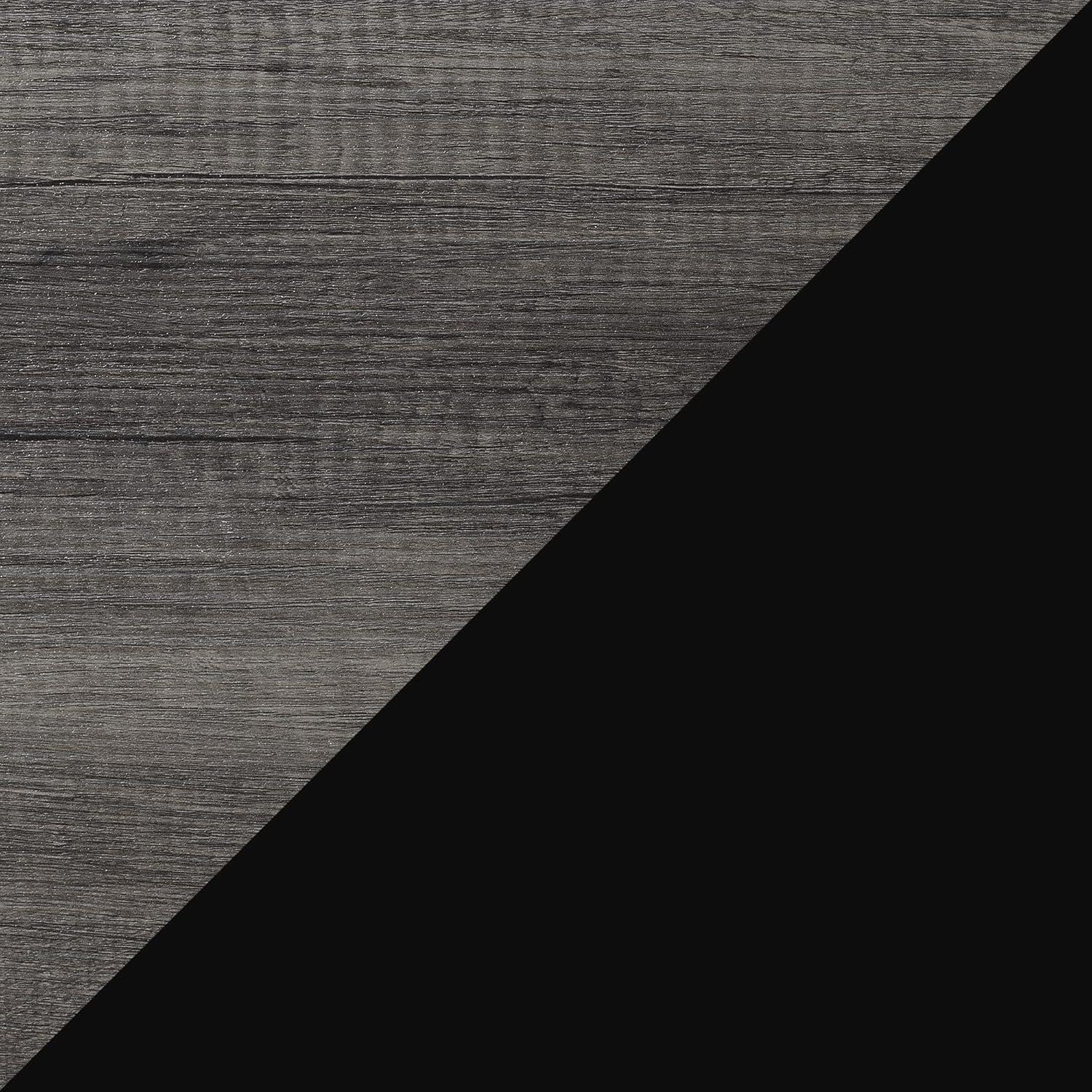 Convenience Concepts Graystone 60 inch 1 Drawer TV Stand with Shelves, Charcoal Gray/Black