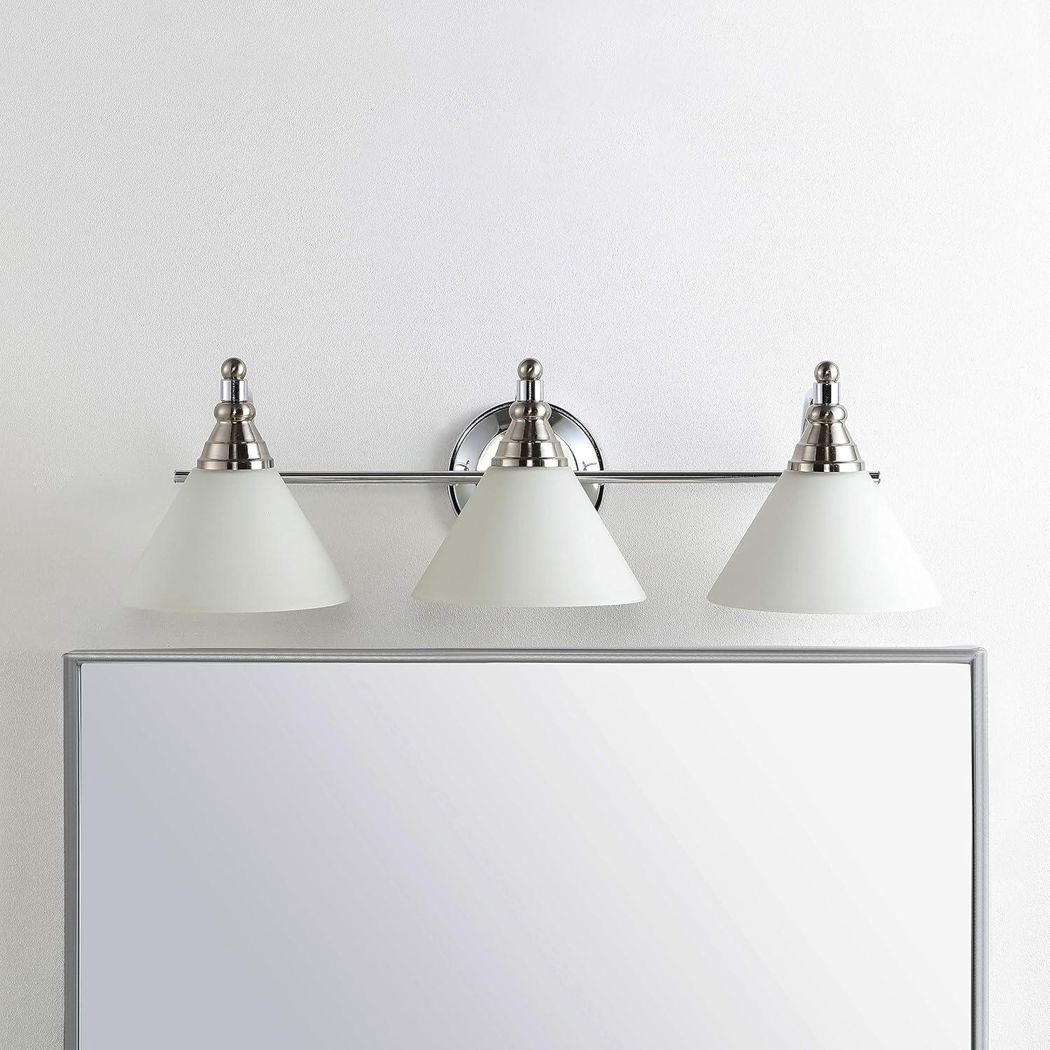 Panya Wall Sconce - Nickel/Clear - Safavieh