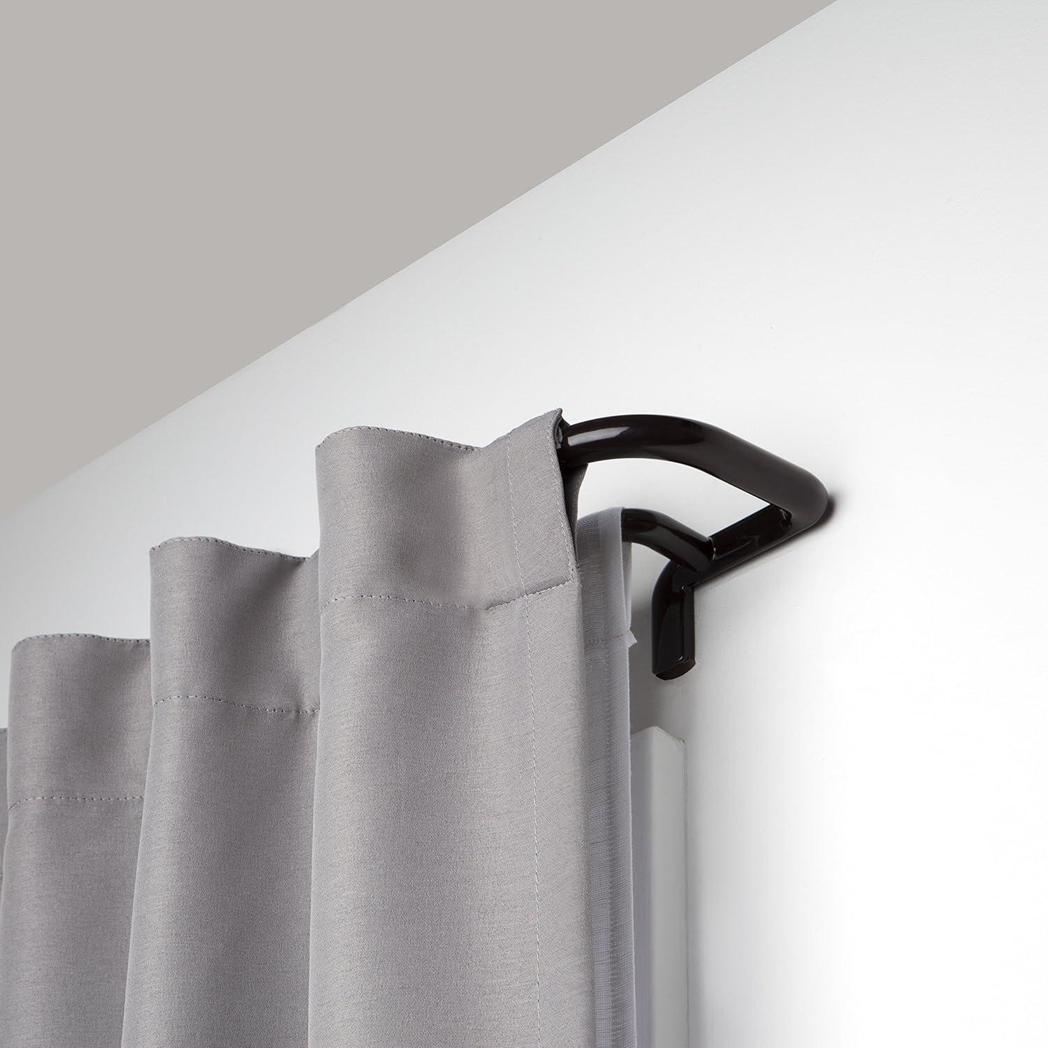 Auburn Bronze Adjustable Double Curtain Rod Set