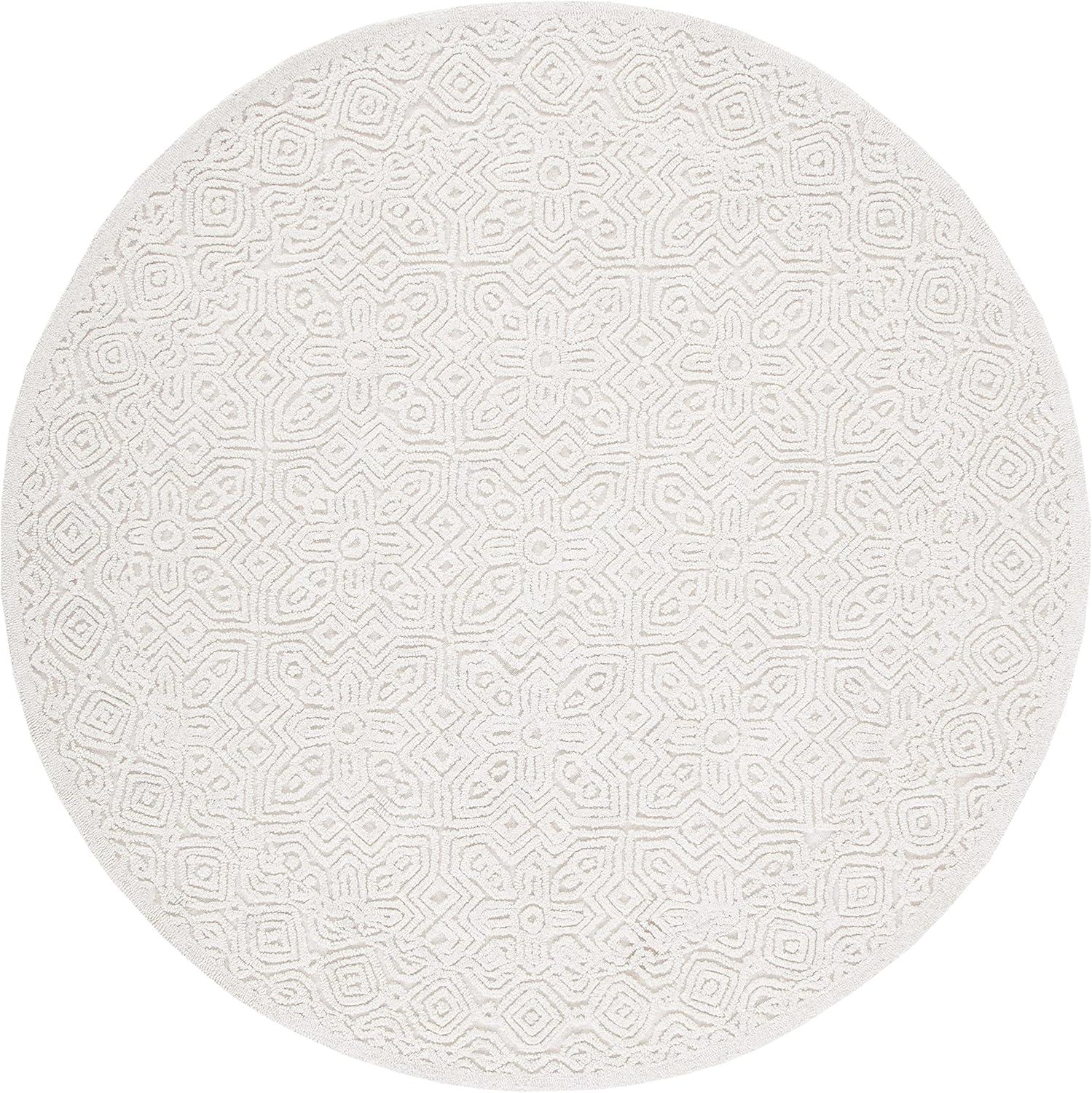 SAFAVIEH Textural Dinah Geometric Area Rug, Ivory, 11' x 15'