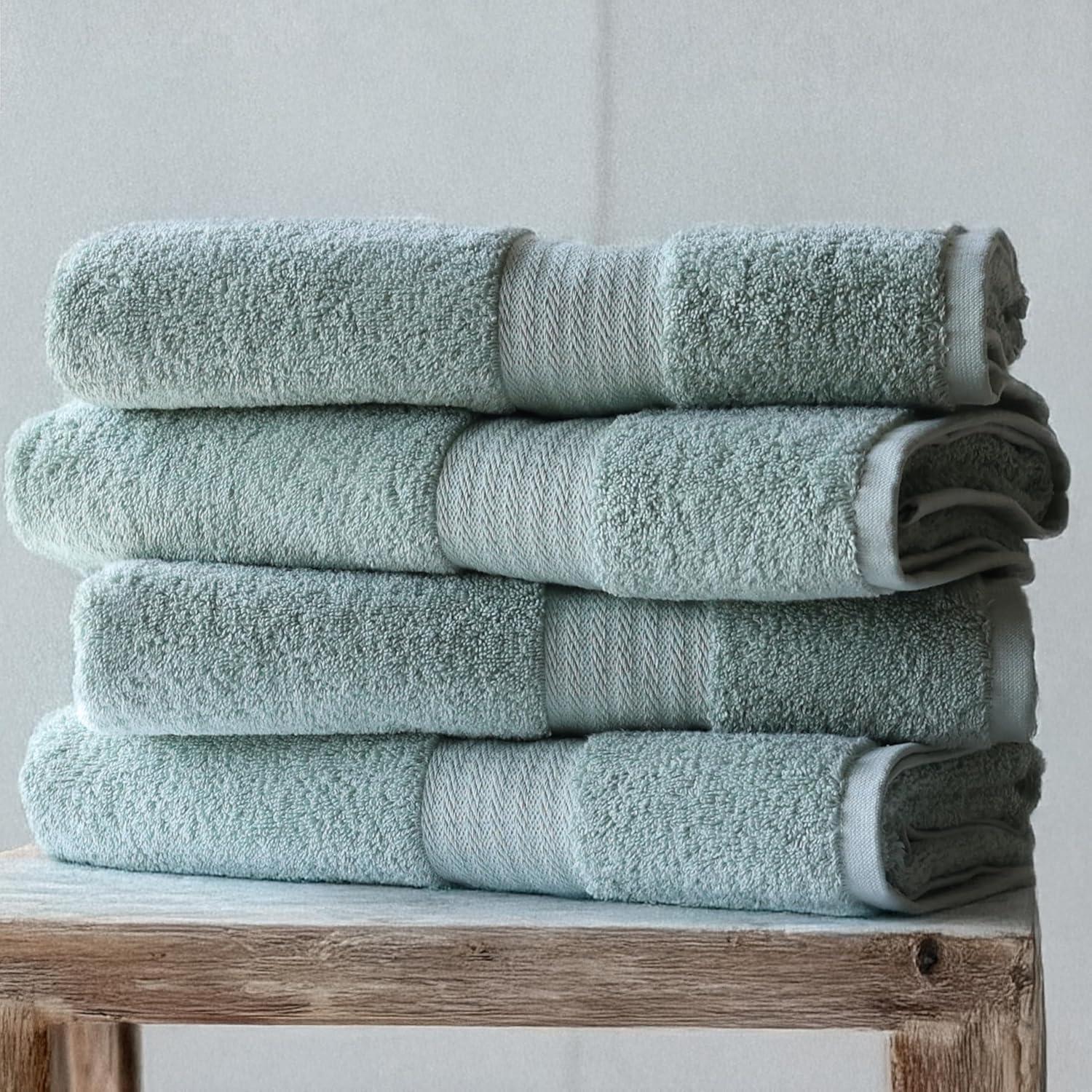 True Classics 4-Piece Bath Towel Set, Blue