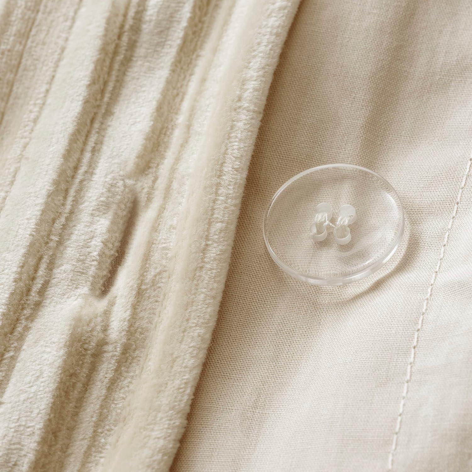 Martha Stewart  100% Cotton Luxury King 3Pc Duvet Set 1 Duvet Cover 2 Pillow Shams