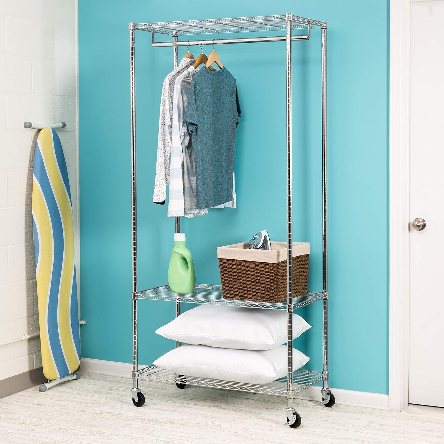 Honey-Can-Do 3 Shelf Deluxe Garment Rack