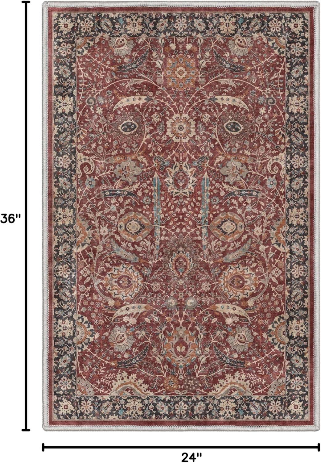 Asha Oriental Persian Flat-Weave Red Rug