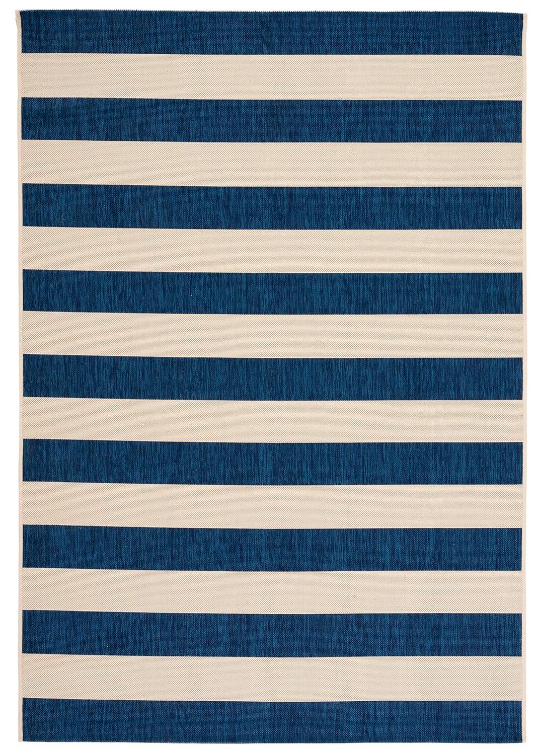 Courtyard CY6812 Power Loomed Indoor/Outdoor Area Rug - Beige/Navy - 8'9"x11'9" - Safavieh.