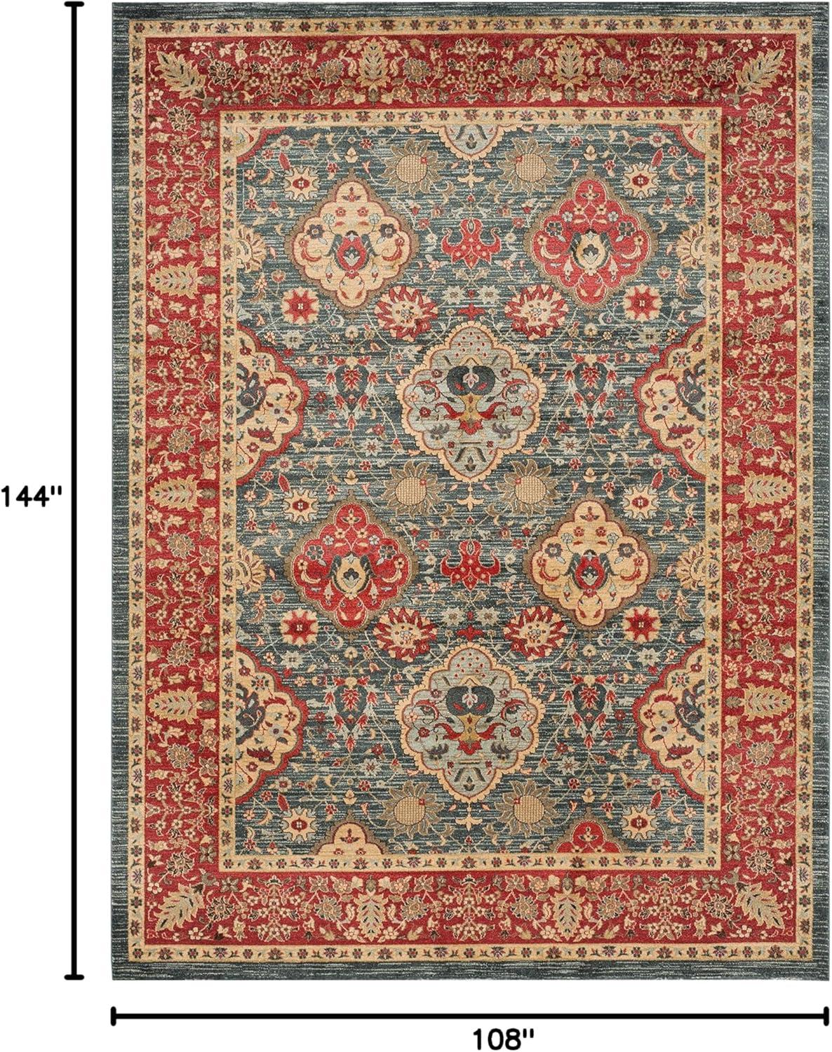 Mahal MAH655 Power Loomed Indoor Area Rug - Navy/Red - 8'9"x11'9" - Safavieh.