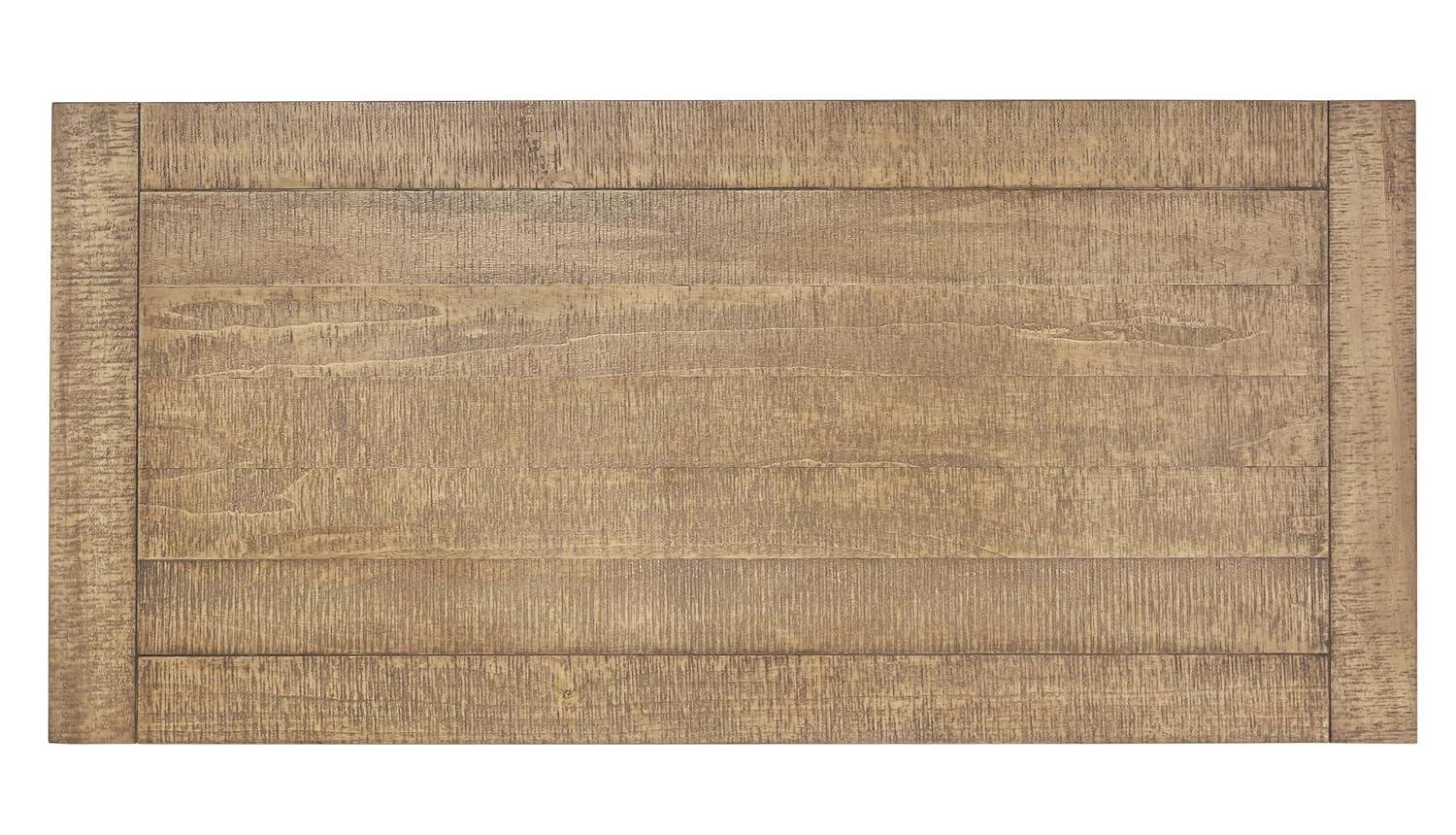 Lexicon Factory Farmhouse Wood and Metal Writing Desk in Brown/Black