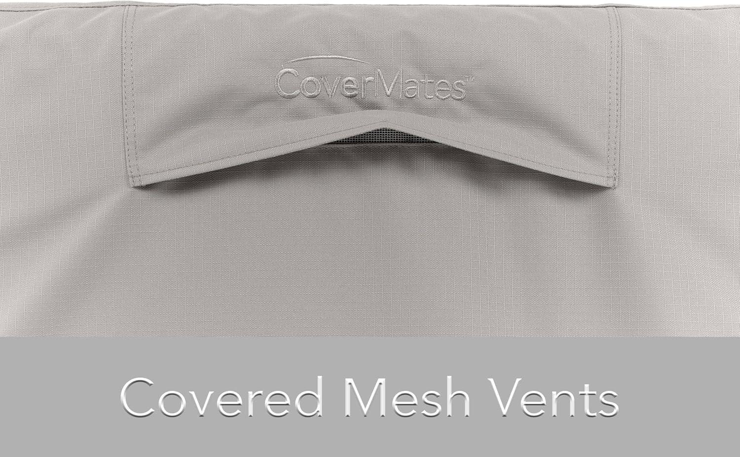 Covermates Air Conditioner Cover – Durable Weather-Resistant Protection for Outdoor Units, Ultima 600D Polyester, 40W x 40D x 42H, Ripstop Grey
