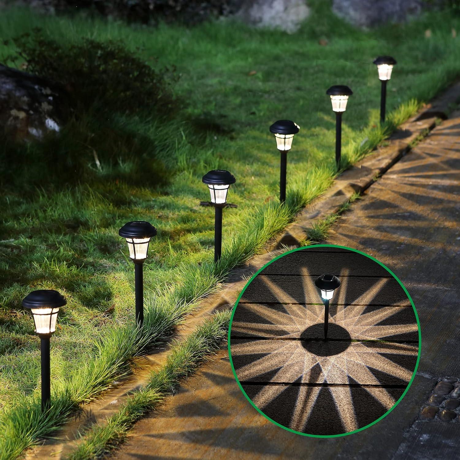 MAGGIFT Solar Pathway Lights, Outdoor Solar Garden Lights for Patio, Yard, and Driveway, 12 Pack