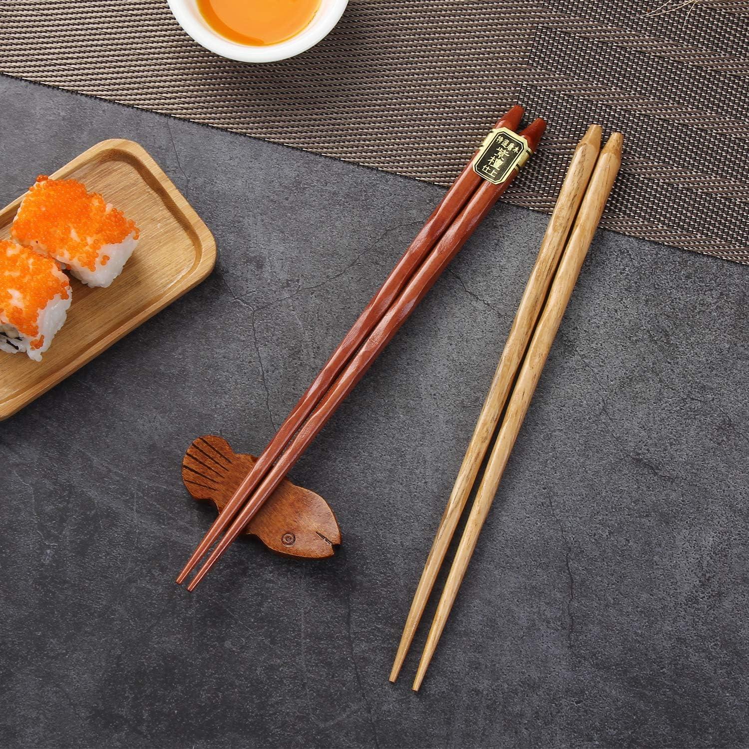 Clearance! Jklop Reusable Chopsticks Japanese Natural Wooden Classic Style Pairs Lightweight Hand Carved Sticks 8.8 Inch 22.5Cm Gift Set Tableware Kitchen Gadgets Khaki Wood Best Sale!