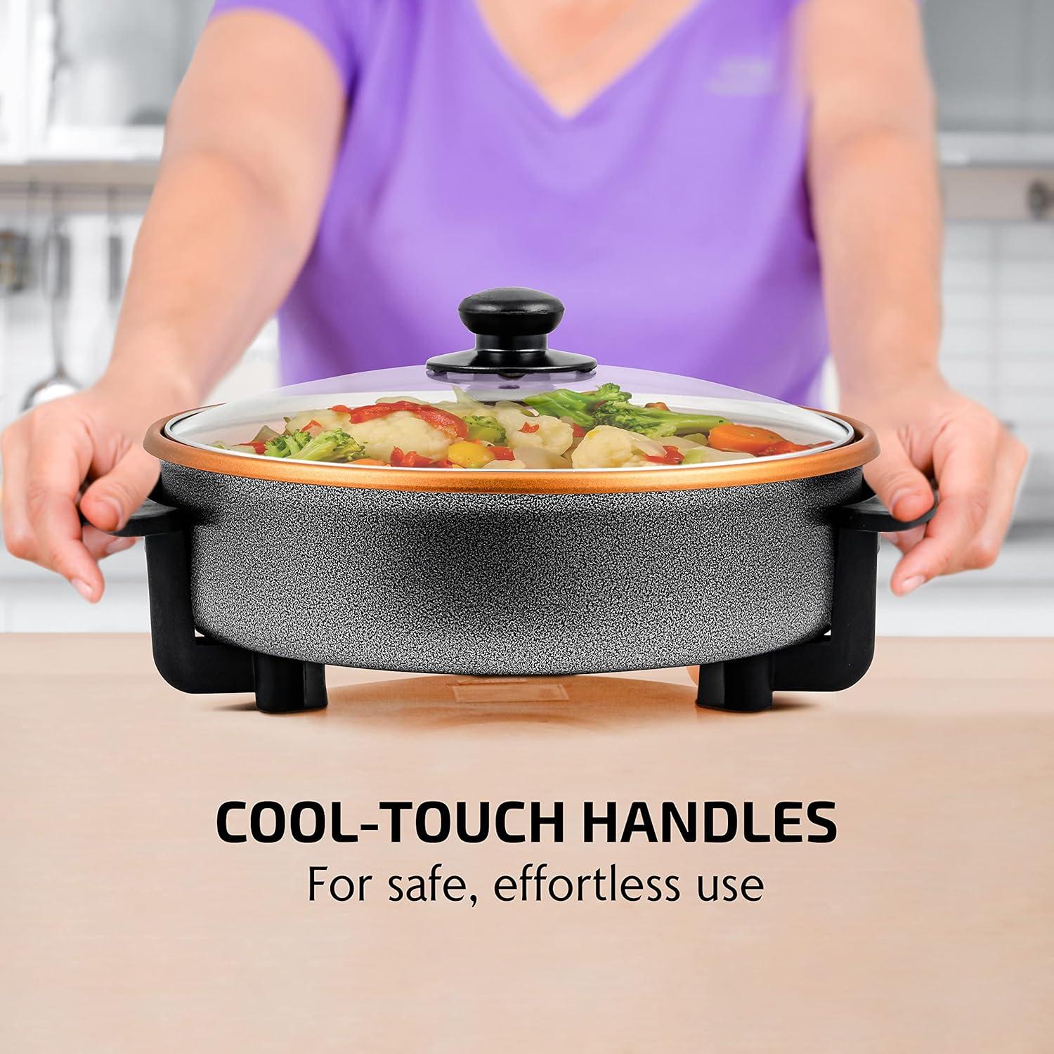 Ovente OVENTE 12" Electric Skillet and Frying Pan