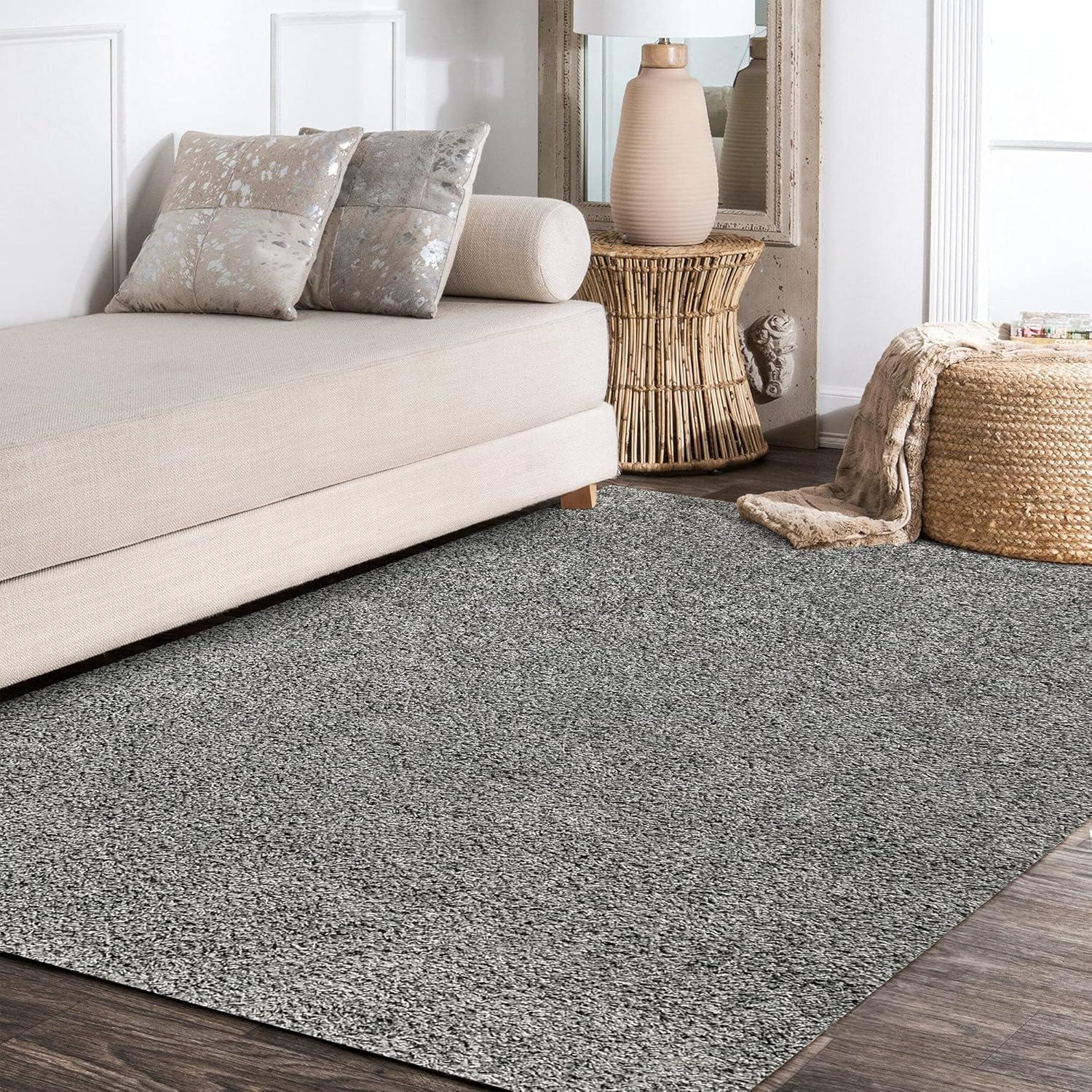 Mercer Shag Plush Tassel Moroccan Diamond Area Rug - JONATHAN Y