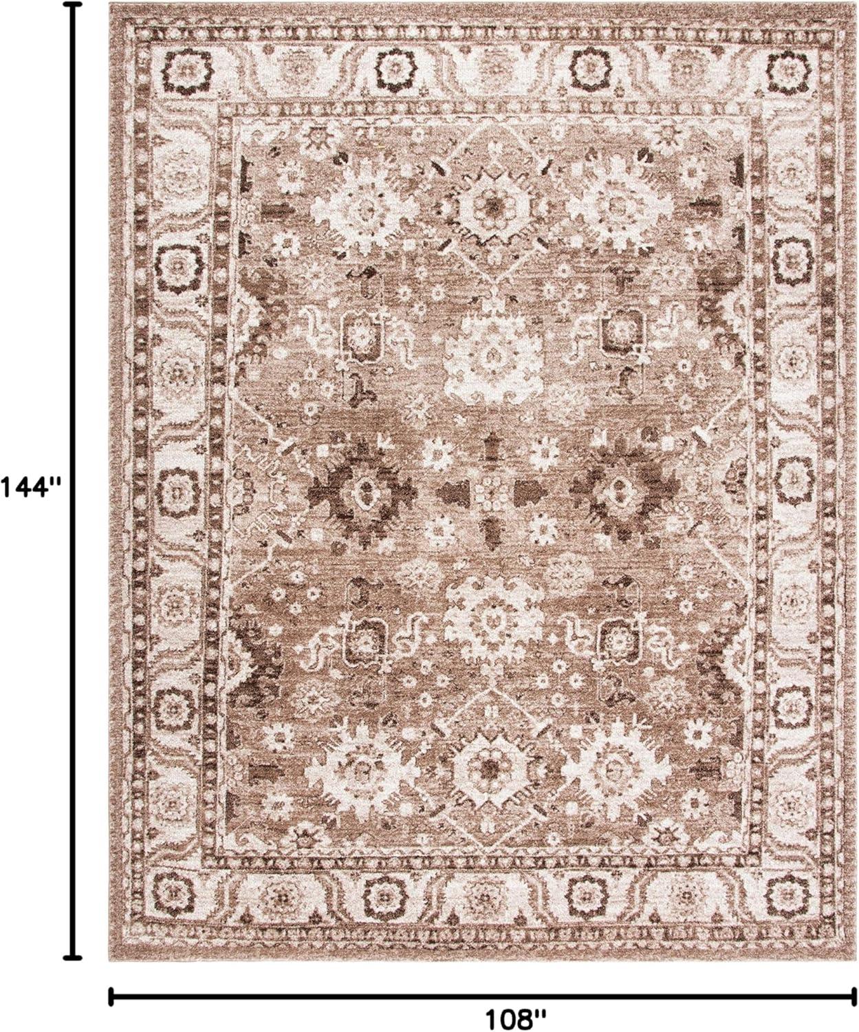 SAFAVIEH Vintage Hamadan Pema Traditional Area Rug, Taupe, 9' x 12'