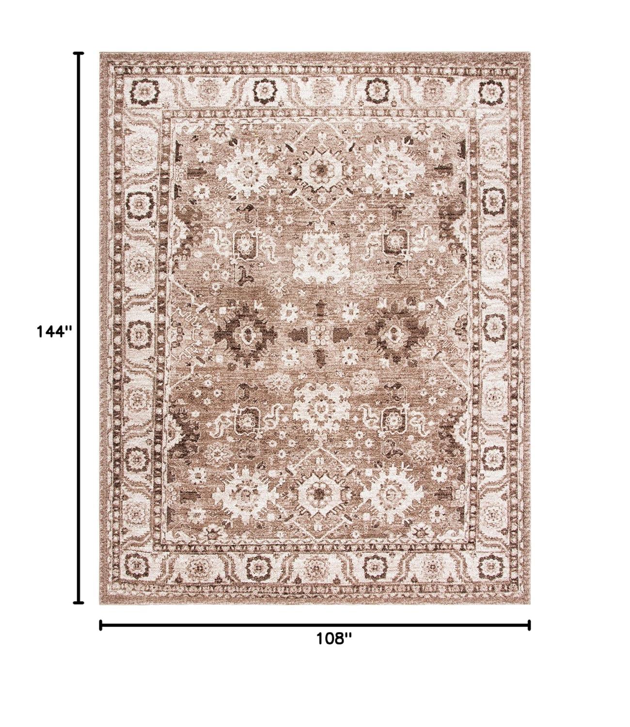 SAFAVIEH Vintage Hamadan Pema Traditional Area Rug, Taupe, 9' x 12'