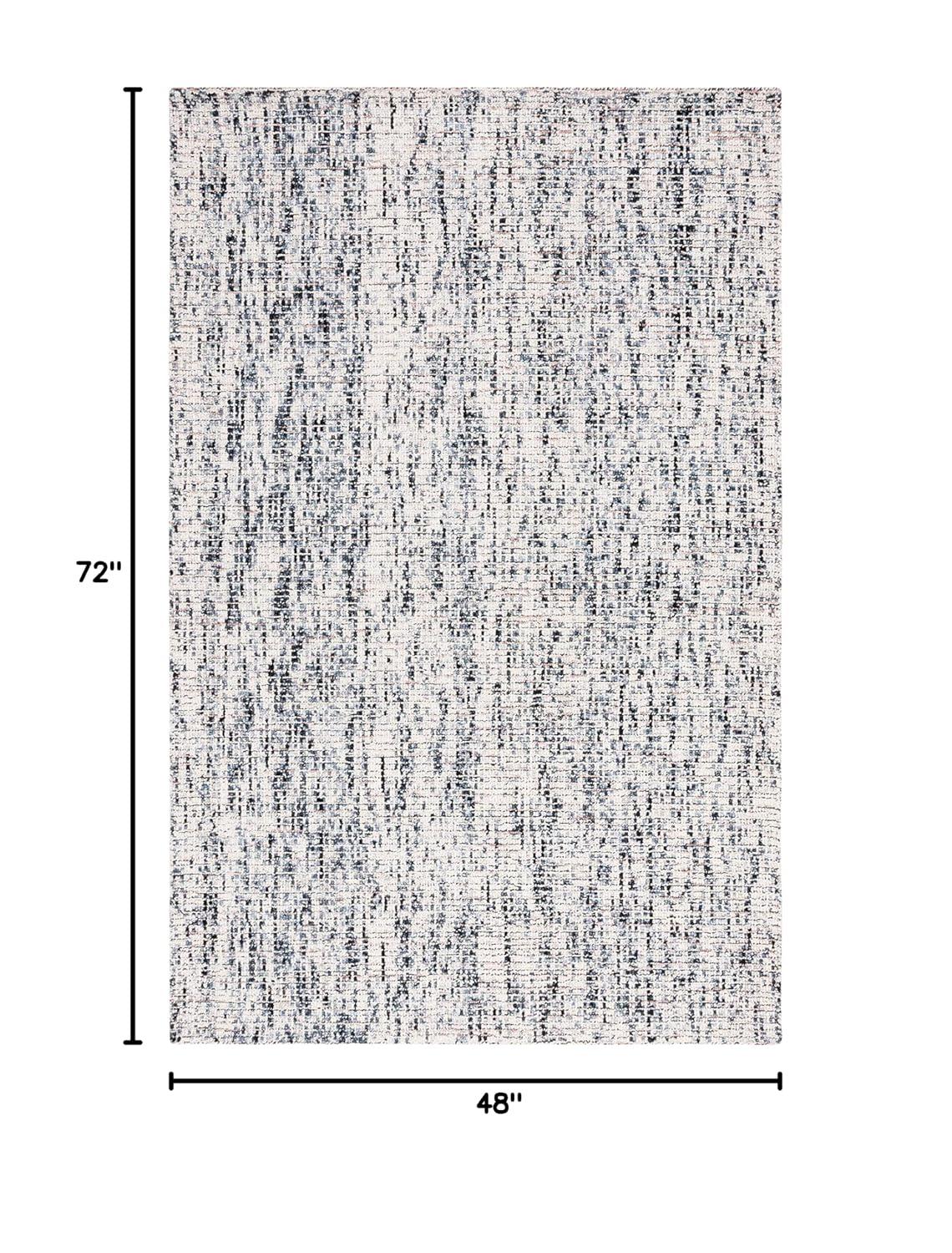 Abstract ABT493 Hand Tufted Area Rug - Black/Beige - 4'x6' - Safavieh.