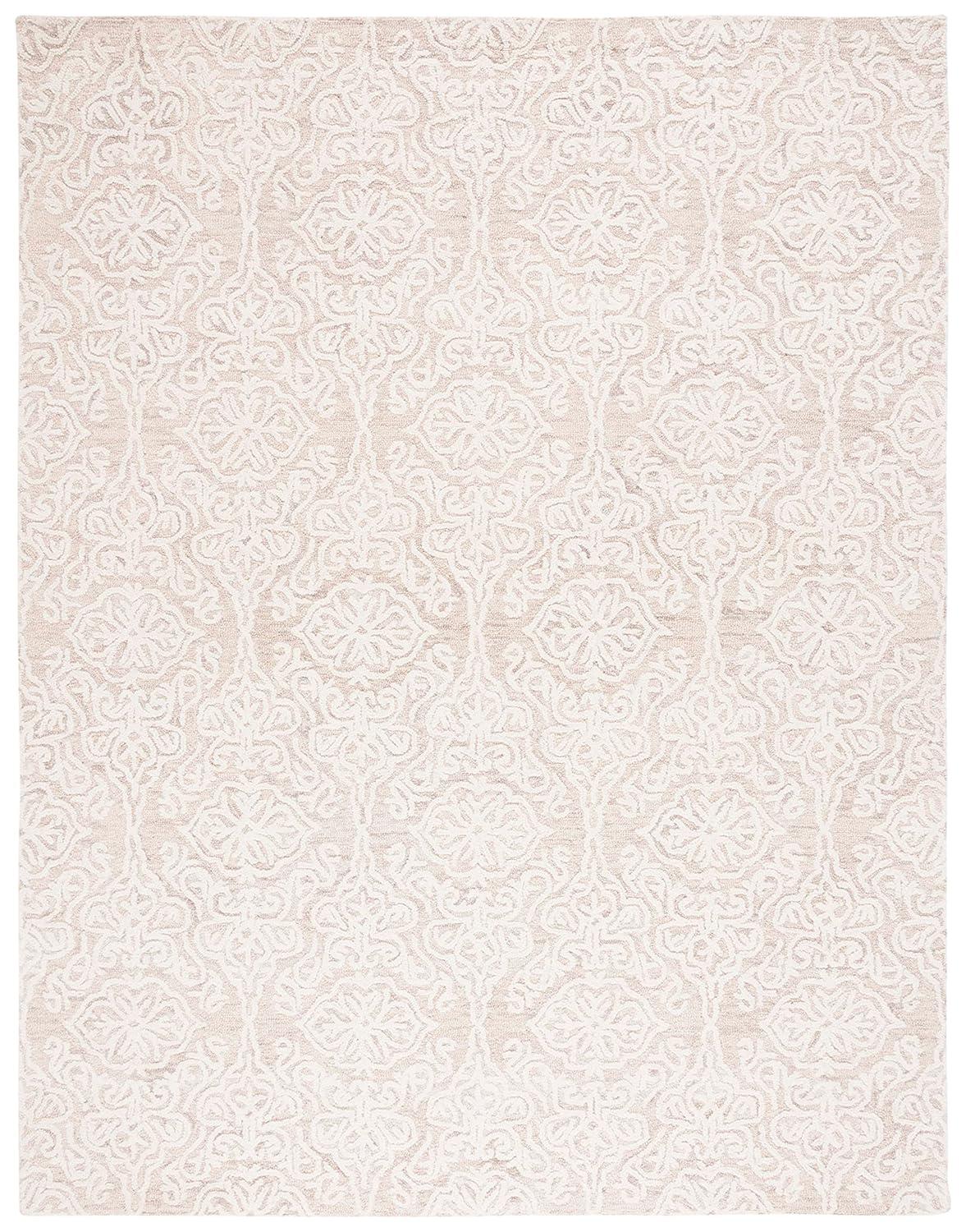 Blossom BLM112 Hand Tufted Indoor Area Rug - Beige/Ivory - 6'x9' - Safavieh