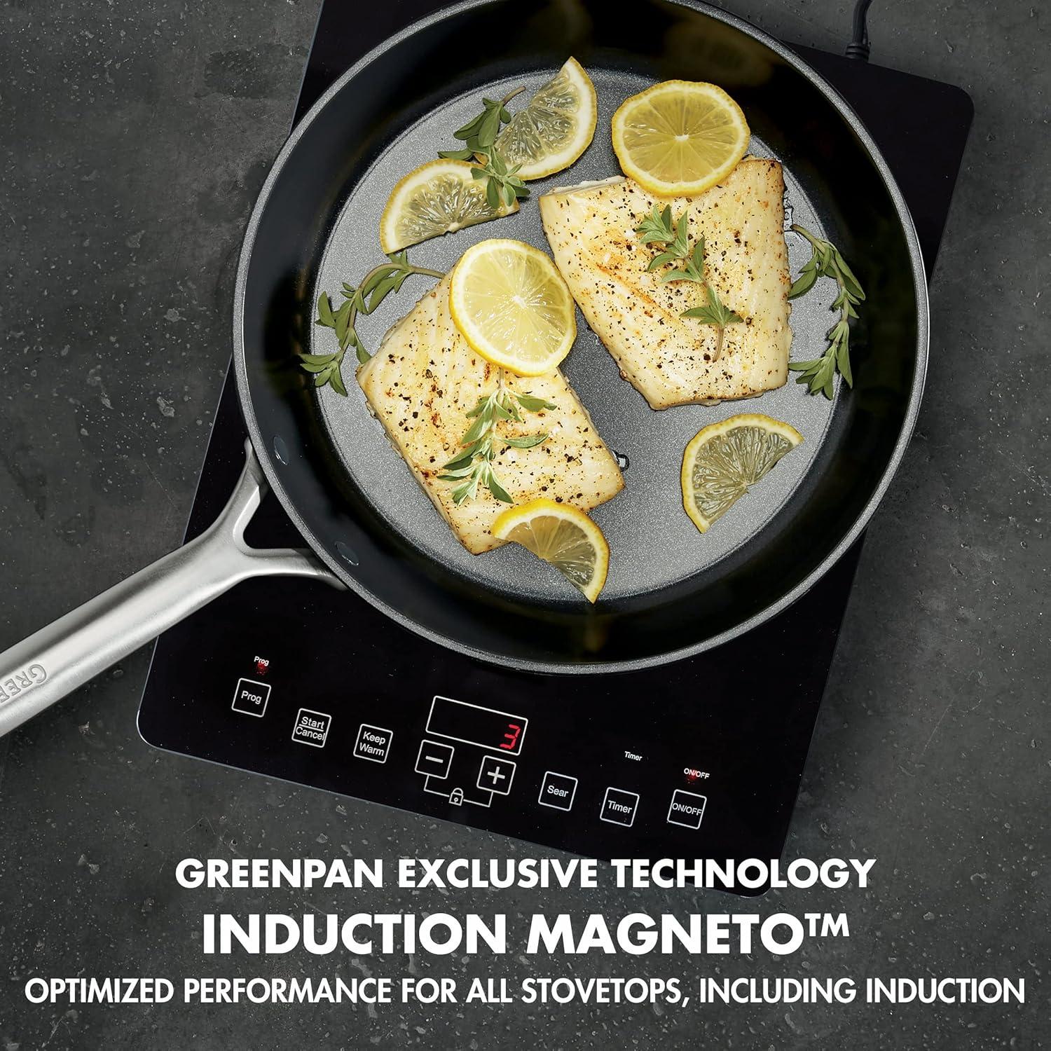 Greenpan 14-in Ceramic Cookware set with Lid