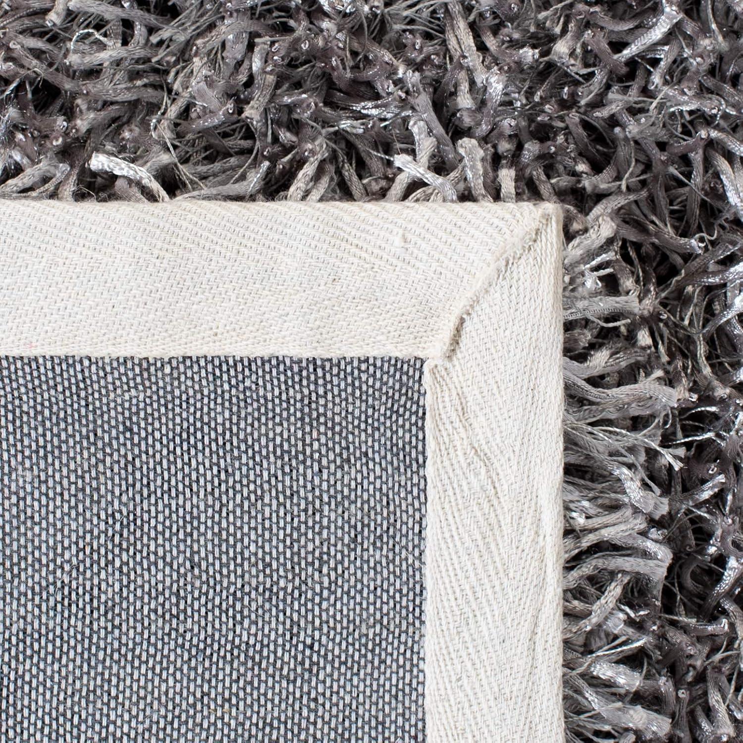 New Orleans Shag SG531 Hand Tufted Indoor Accent Rug - Grey/Grey - 4'x6' - Safavieh