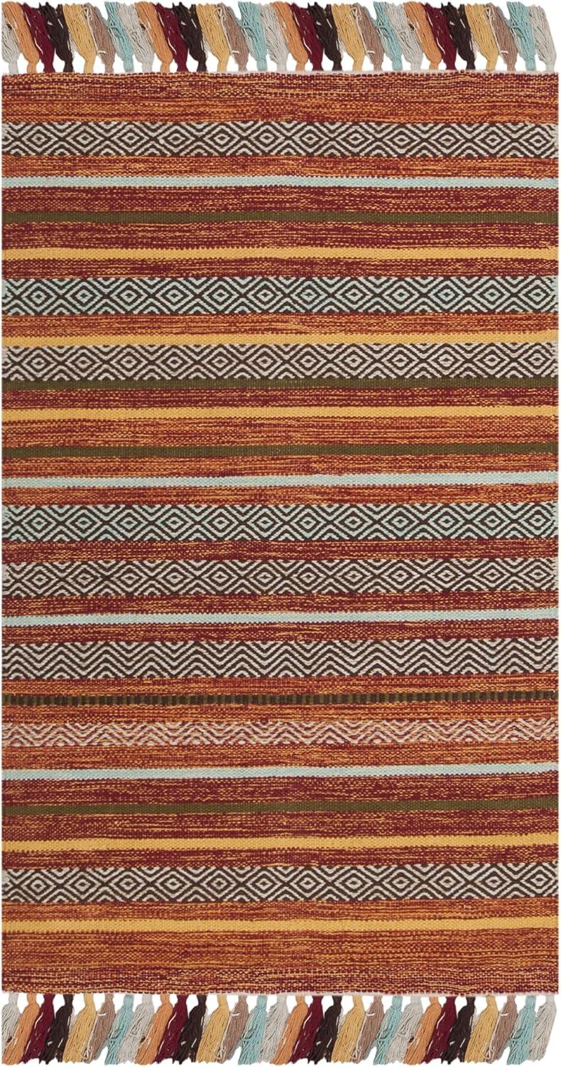 Montauk MTK901 Hand Woven Indoor Area Rug - Rust/Multi - 8'x10' - Safavieh.