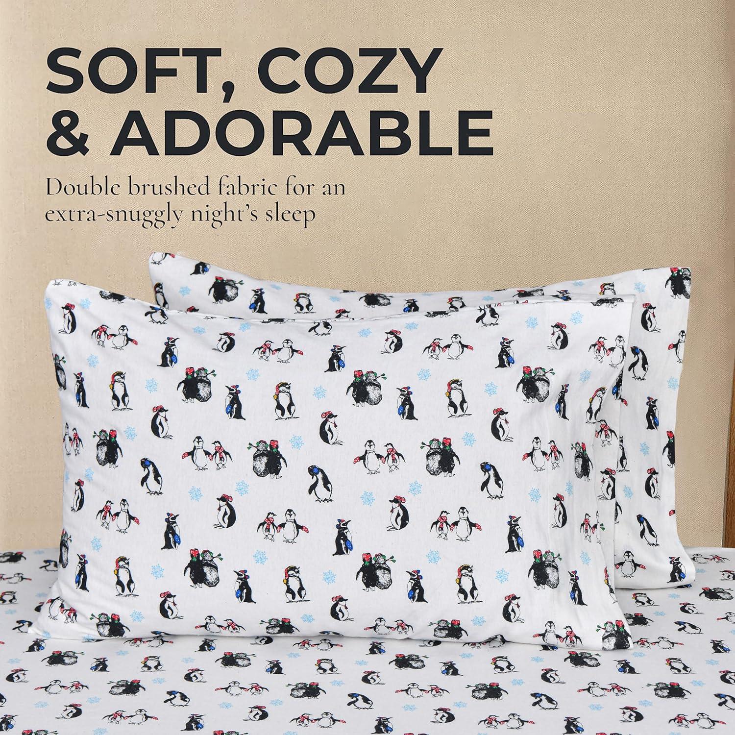 Enviohome Colyt 100% Cotton Flannel Sheet Set