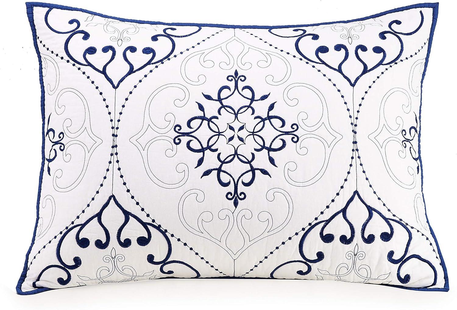 Modern Heirloom Chambers 3-Piece Embroidered Quilt Set