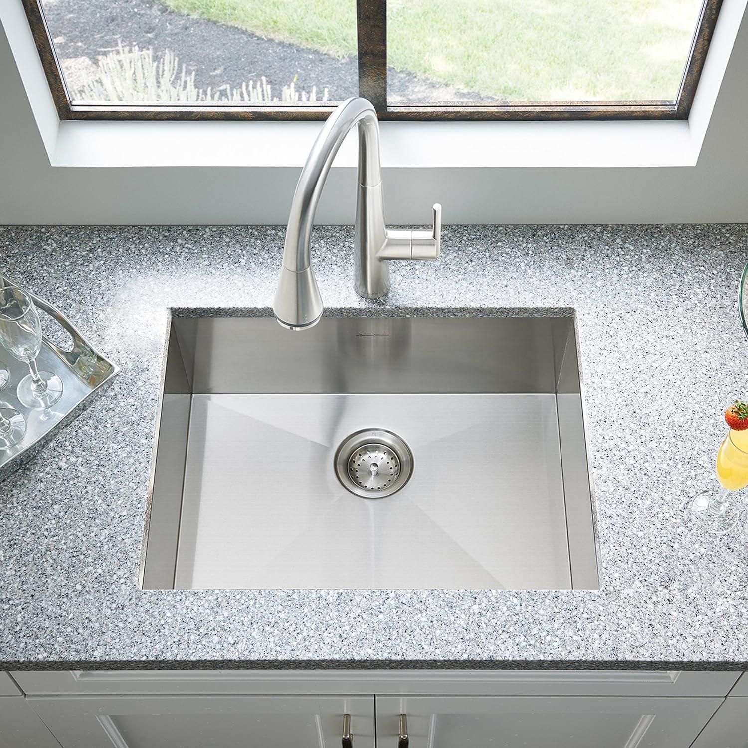 Edgewater 25'' L Drop-In Single Bowl Stainless Steel Kitchen Sink