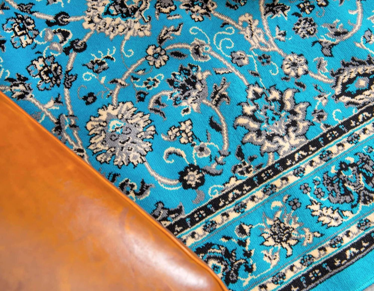 Unique Loom 5' 0 x 8' 0 Sialk Hill Washington Turquoise Area Rug