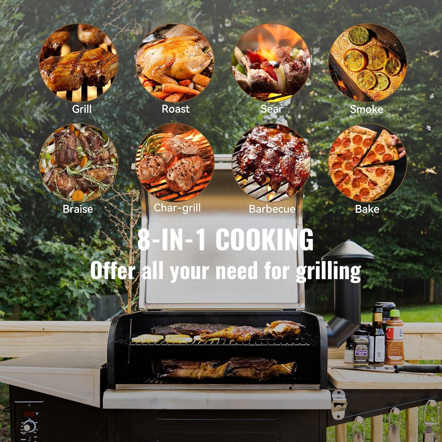 Z Grills Stainless Steel Wood Pellet Grill and Smoker