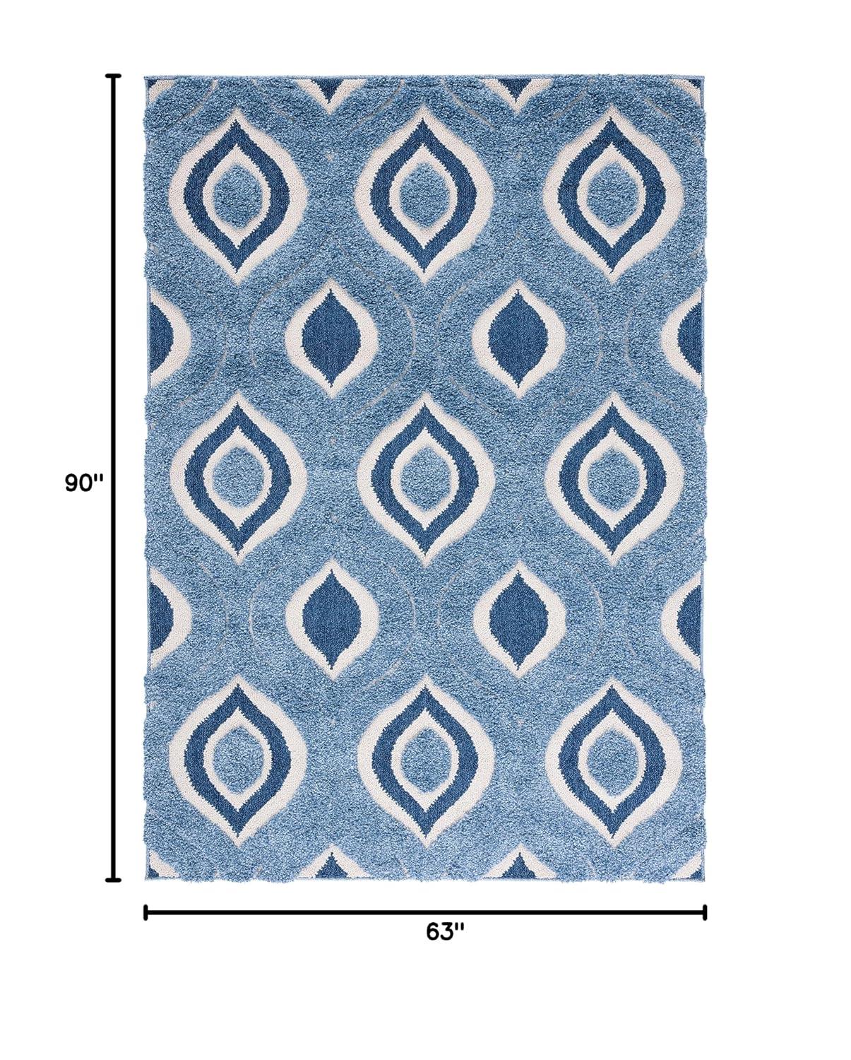 George Oliver Florida Shag Performance Geometric Rug