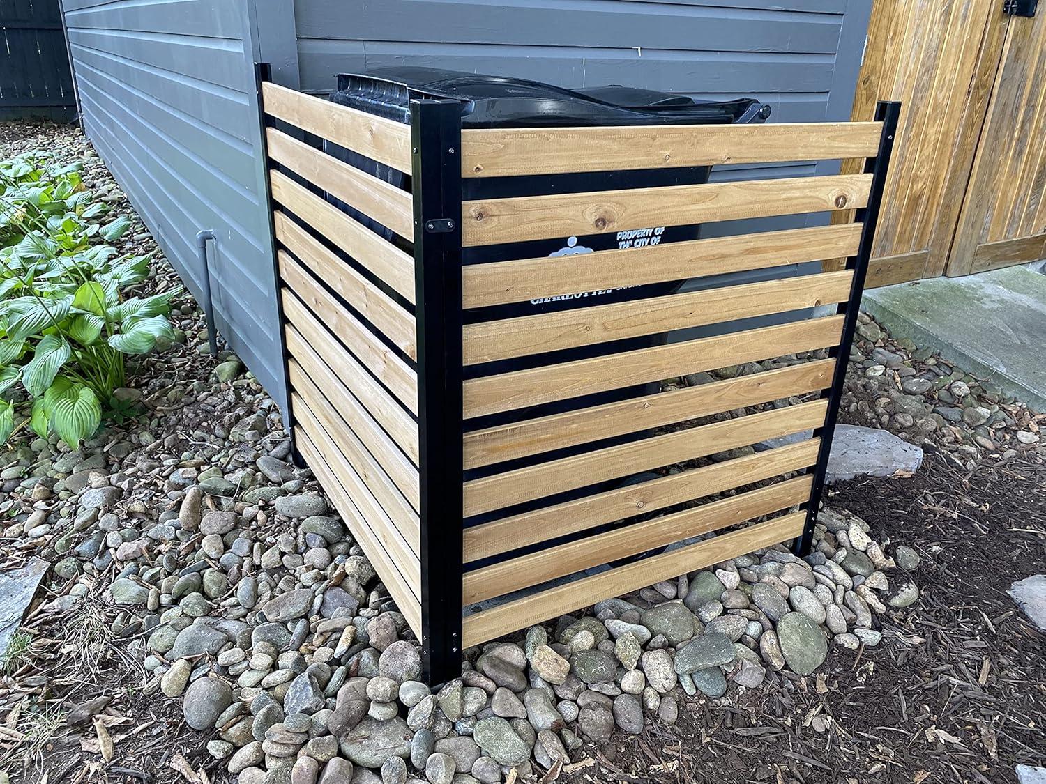 42in H x 38in W (2 Panels) No Dig Enclo Charleston Cedar Wood Privacy Screen, Ideal Outdoor Privacy Wall, Pool Equipment Enclosure, Trash Can Enclosures, Air Conditioner Fence, EC18009