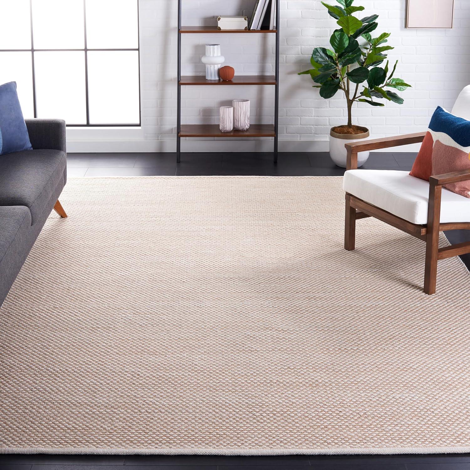 Vermont VRM650 Hand Woven Area Rug - Ivory - 8'x10' - Safavieh.