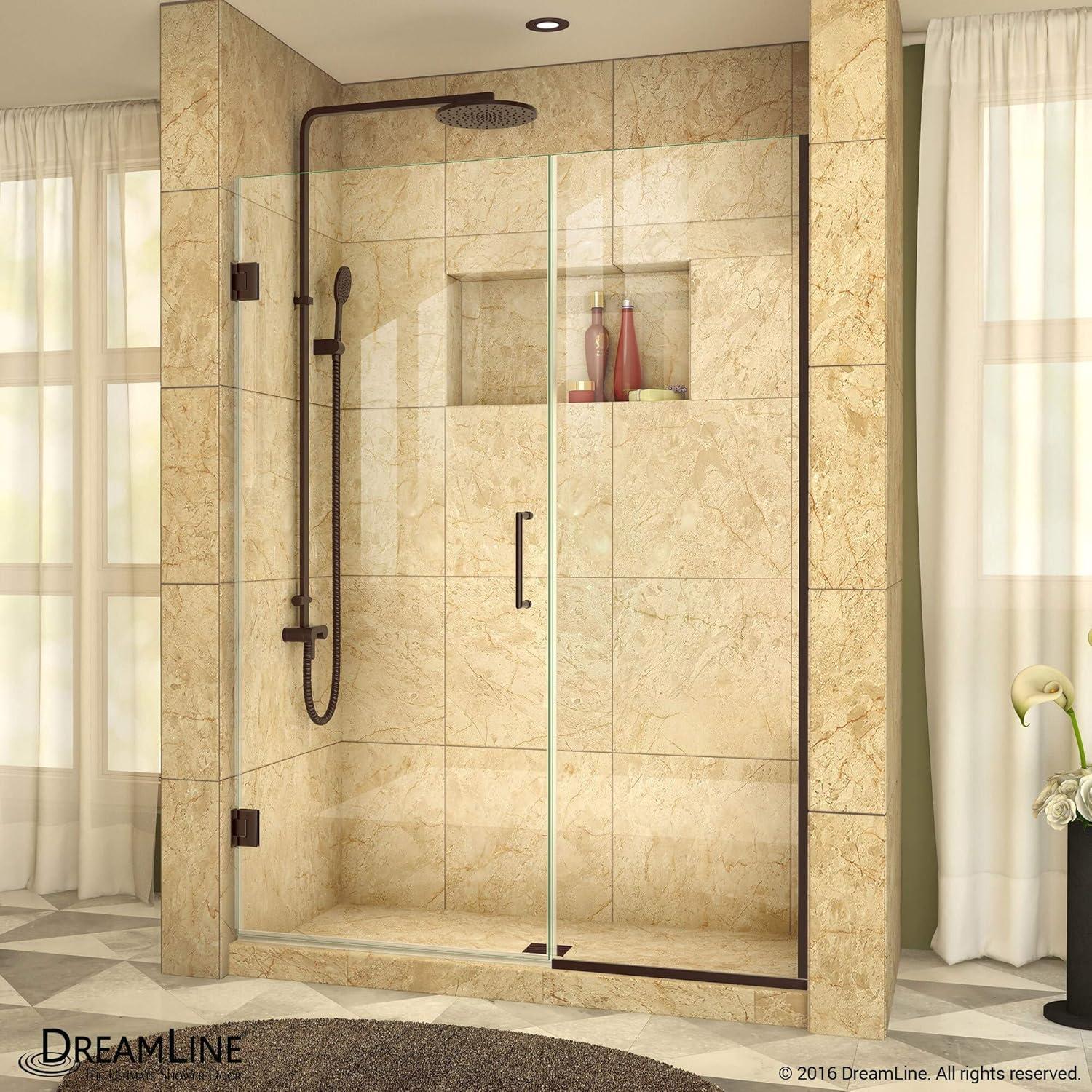 Unidoor Plus 58" W x 72" H Shower Door with ClearMax™ Technology