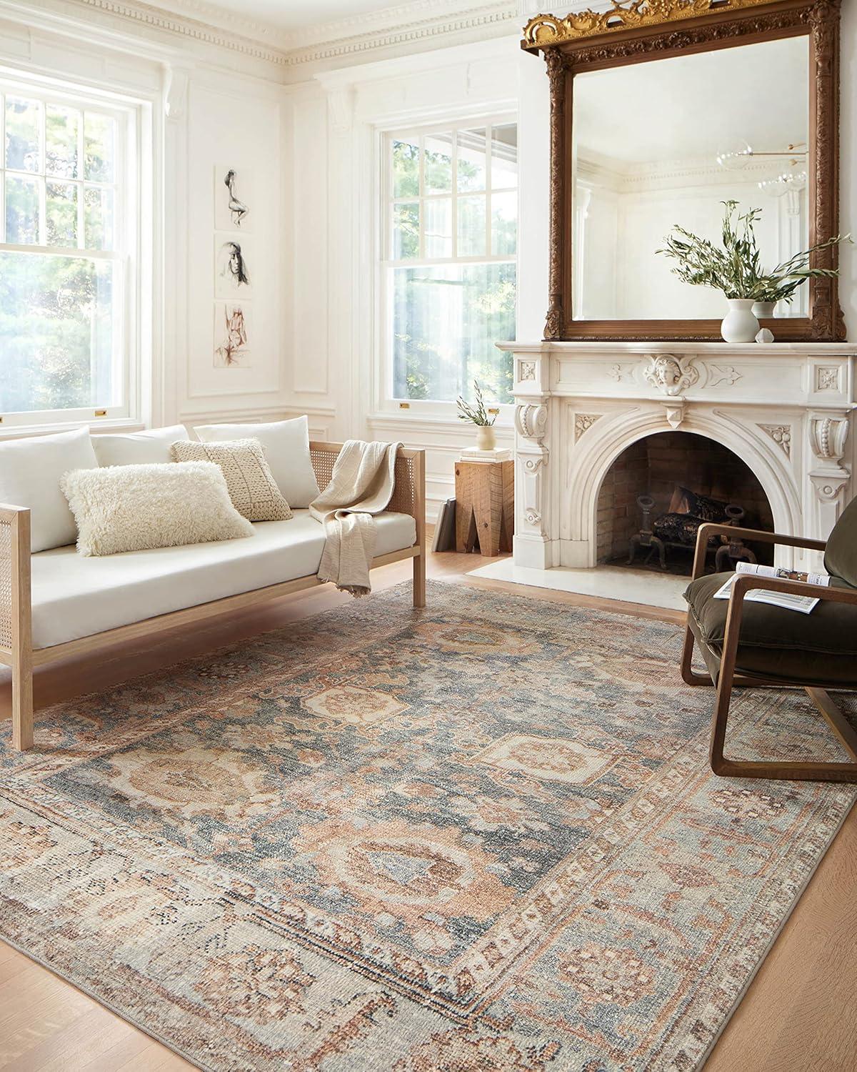 Loloi II Loloi Ocean/Spice Area Rug Feat. CloudPile